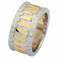 Item # 6874801DE - Two-Tone Diamond Eternity Ring