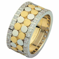 Item # 68750010DE - Two-Tone Diamond Eternity Ring