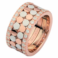 Item # 68750202DE - Rose & White Gold Diamond Eternity Ring