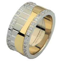 Item # 68752010DE - Two-Tone Diamond Eternity Ring