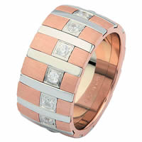 Item # 68754200DRE - Rose & White Gold Diamond Eternity Ring