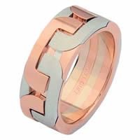Item # 687550202RE - Rose & White Gold Wedding Ring