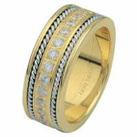 Item # 6875810DE - Two-Tone Diamond Eternity Ring