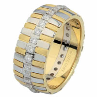 Item # 68761101DE - Two-Tone Diamond Eternity Ring