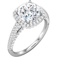 Item # 74603AWE - Halo Engagement Ring