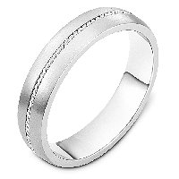 Item # 7546W - 14K White Gold Wedding Band