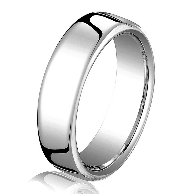 B25823W 14 kt White Gold 4.5mm Comfort Fit Wedding Band