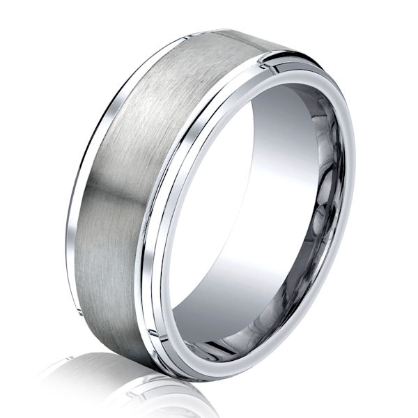 B75164C Cobalt Chrome Classic Wedding Ring