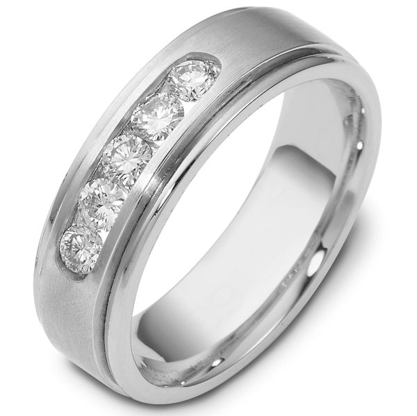 C118371PP Platinum Diamond Wedding Band.