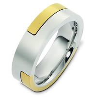 Item # A124731E - 18K Two-Tone Gold Wedding Ring