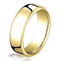 Item # B25833 - 14Kt Yellow Gold 5.5 mm Comfort Fit Wedding Band
