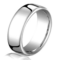 Item # B25843WE - 18kt 6.5mm Comfort Fit Wedding Ring