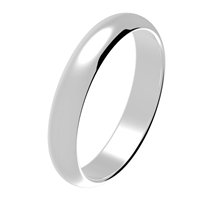 Item # BL25818PP - Platinum Wedding Ring Comfort Fit 4 mm Wide