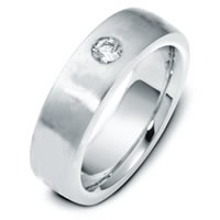 Item # E117781WE - White Gold Diamond Wedding Band