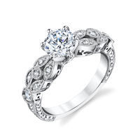 Item # E32568WE - Vintage Diamond Engagement Ring