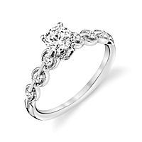 Item # E32596PP - Platinum Petite Diamond Engagement Ring