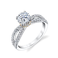 Item # E32886 - Two-Tone Engagement Ring