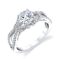 Item # E32961WE - Infinity Diamond Engagement Ring