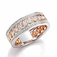 Item # E33063 - Rose & White Gold Diamond Fashion Ring