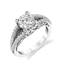 Item # E7082PP - Platinum Diamond Engagement Ring