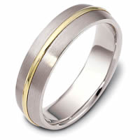 Item # F116171E - 18K Two-Tone Gold Wedding Ring