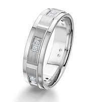 Item # G67202WE - 18K White Gold Diamond Wedding Ring