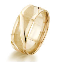 Item # G87155 - 14Kt Yellow Gold Carved Wedding Ring