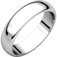 Item # H112945PP - Platinum 5mm Wide His and Hers Wedding Ring