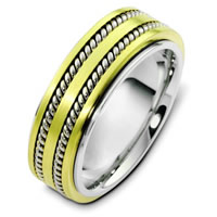 Item # H125571E - 18K Handcrafted Wedding Band