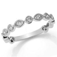 Item # M31888PP - Platinum 0.40 Ct Tw Diamond Stackable Ring