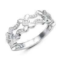 Item # M31912W - 14Kt White Gold 0.16 Ct Tw Diamond Ring