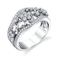 Item # M31963W - 14Kt White Gold 0.77 Ct Tw Diamond Ring