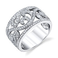 Item # M31967W - 14K White Gold 0.78 Ct TW  Anniversary Ring