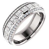 Item # S127667PD - Palladium Princess Eternity Ring