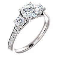 Item # S128553PP - Engagement Ring Platinum