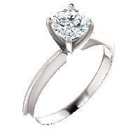 Item # S146079W - 14K Solitaire Diamond Ring 1.0CT.
