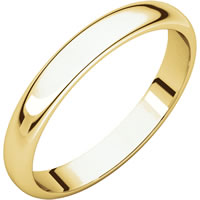 Item # S149002E - 18K 2.5mm Wide Gold Wedding Band