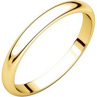 Item # S154002E - 18K Gold 2.5mm Wide Wedding Band