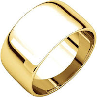 Item # S166926 - 14K Gold 10mm Wedding Rings
