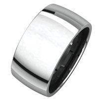 Item # S217932Wx - 10K White Gold 10.0mm Wedding Band, Comfort fit