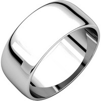 Item # S38457Wx - 10K White Gold 8.0mm Wide Wedding Band