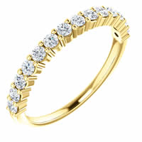 Item # SR128555050E - 18K Gold Anniversary Ring. 0.50CT