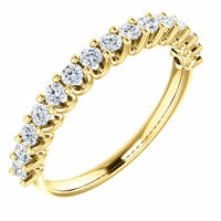 Item # SR128858050 - 14K Eternal-Love Gold Anniversary Ring. 0.50CT