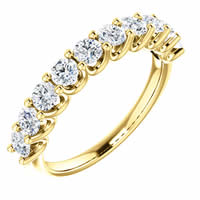 Item # SR128858100 - 14K Gold Eternal-Love Anniversary Ring. 1.0CT