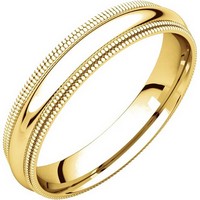 18K Yellow Gold 6 mm Wide Wedding Ring style=