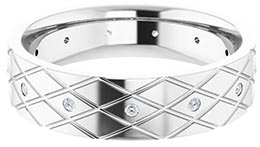 Diamond Men's Wedding Bands