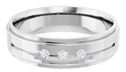 Platinum Diamond Men's Wedding Rings