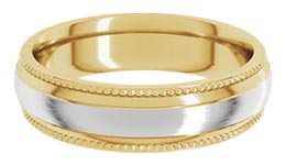 Roped Classic Wedding Bands