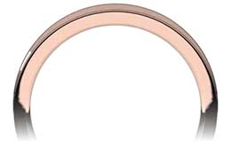 Rose Gold Men's Wedding Bands