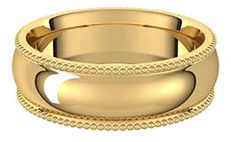 Comfort Fit Wedding Rings